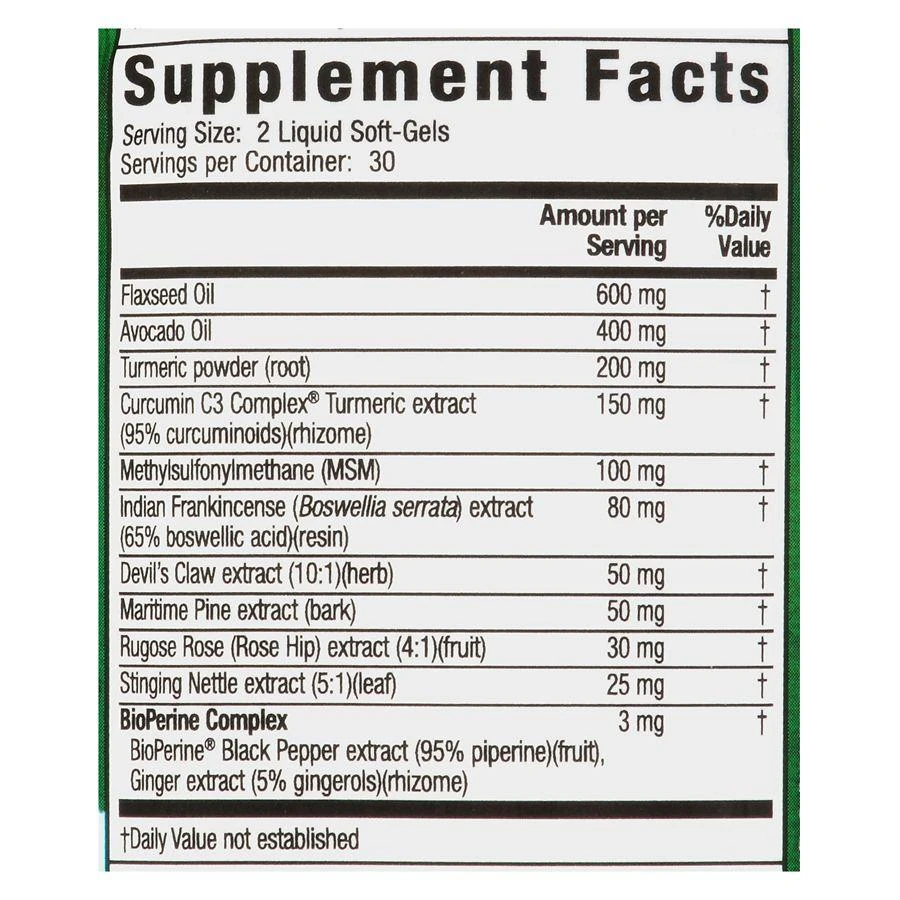 商品Irwin Naturals|Whole-Body Turmeric Extra Liquid Softgels,价格¥149,第2张图片详细描述