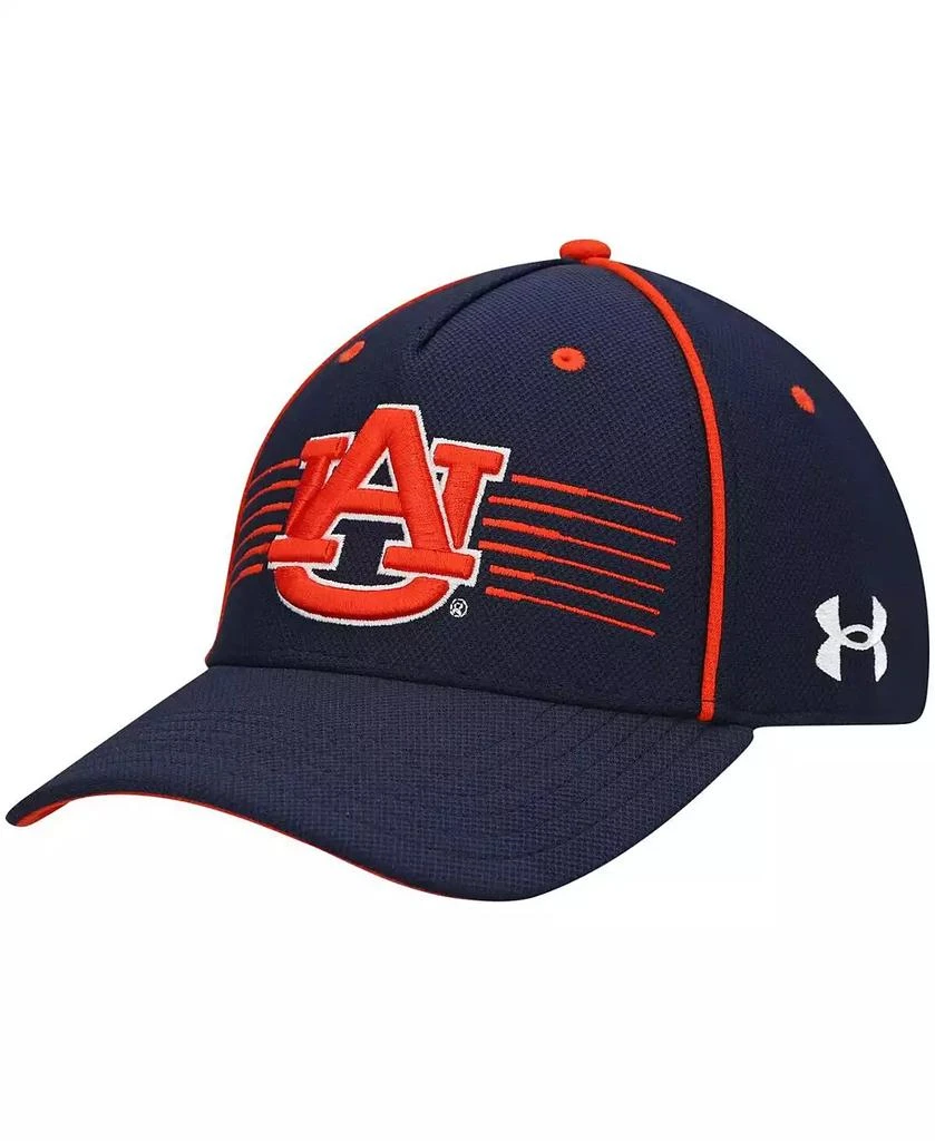 商品Under Armour|Men's Navy Auburn Tigers Iso-Chill Blitzing Accent Adjustable Hat,价格¥297,第2张图片详细描述