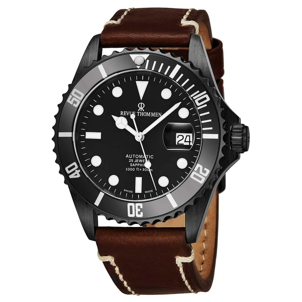 商品Revue Thommen|Revue Thommen Diver XL Automatic Black Dial Mens Watch 17571.2577,价格¥3689,第1张图片