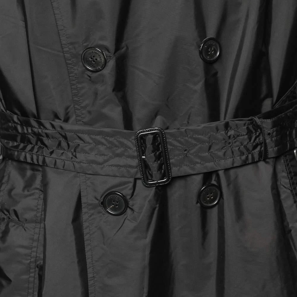 商品[二手商品] Burberry|Burberry Black Taffeta Double Breasted Long Coat XL,价格¥2568,第4张图片详细描述