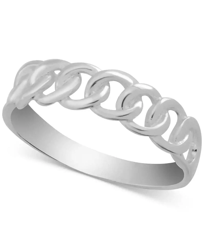 商品Essentials|Linked Ring in Silver-Plate,价格¥75,第1张图片