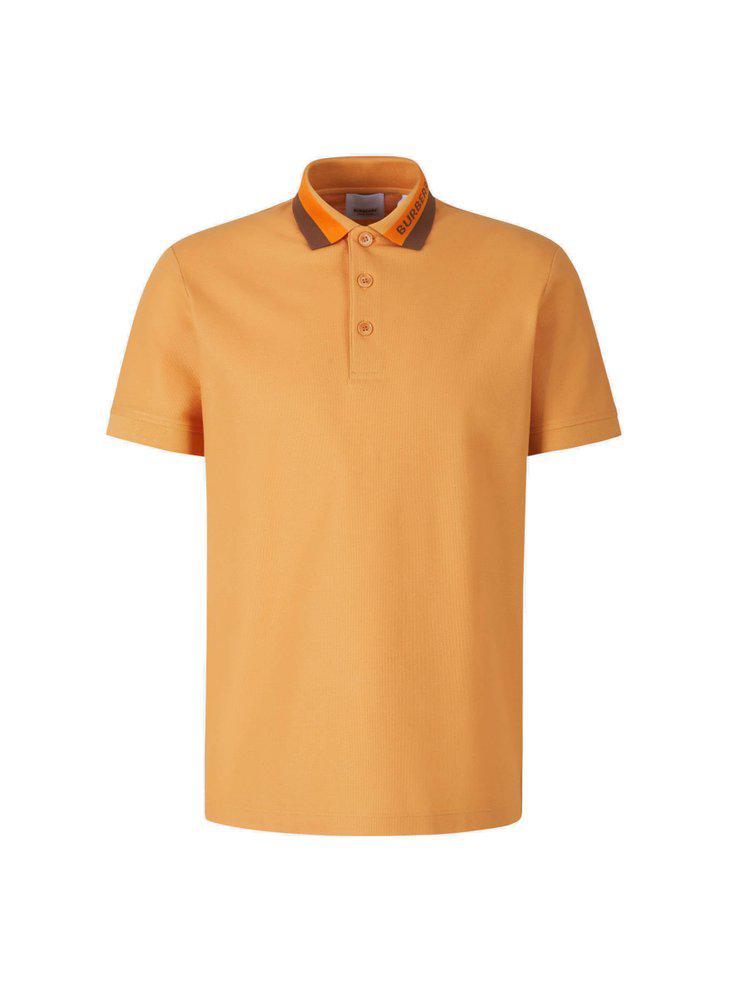 Burberry Logo Intarsia Short-Sleeved Polo Shirt商品第1张图片规格展示