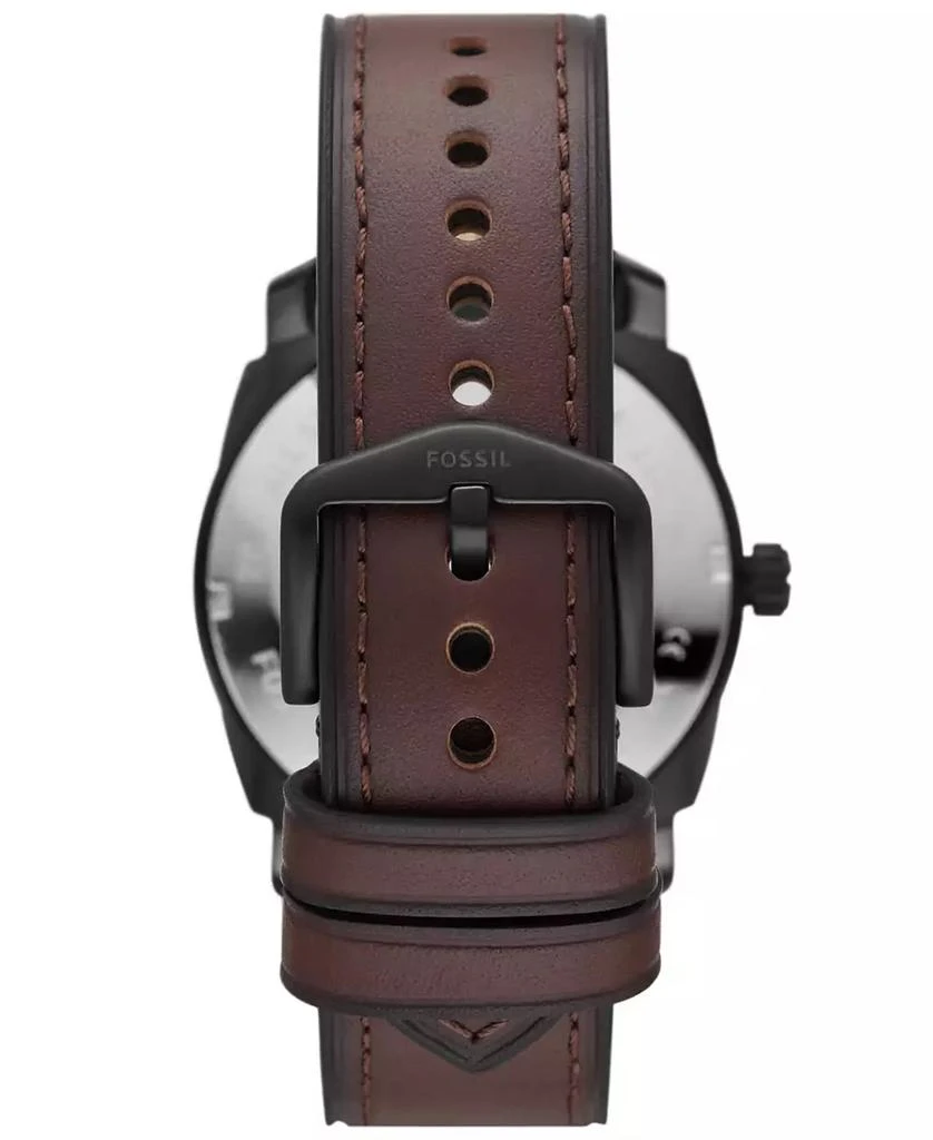 商品Fossil|Men's Machine Brown Leather Strap Watch 42mm,价格¥1188,第3张图片详细描述