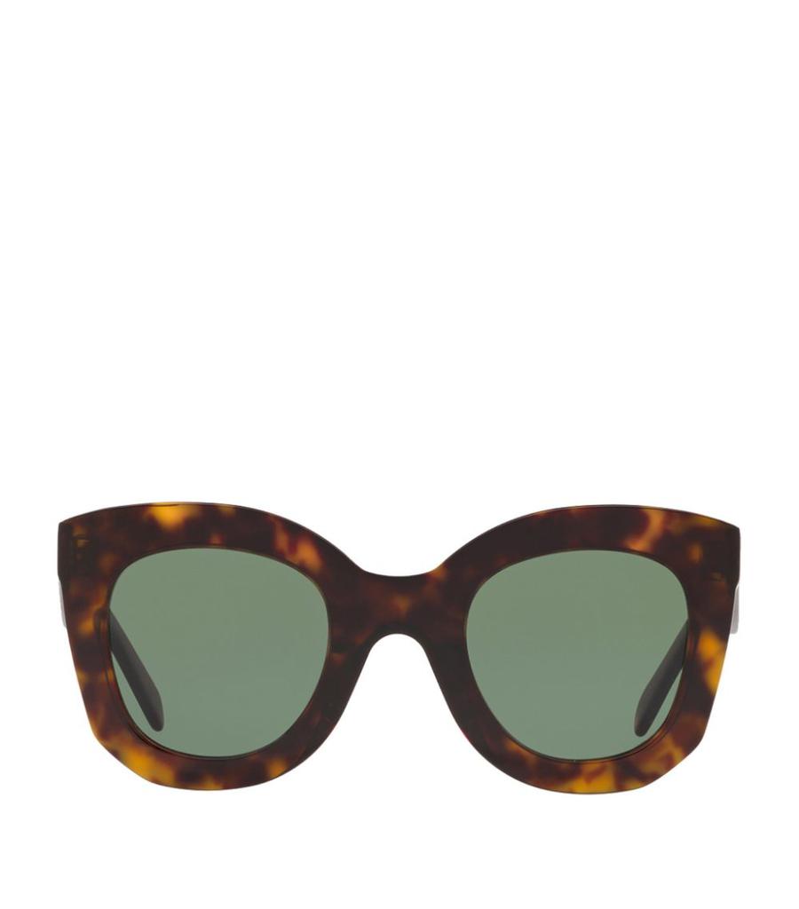 Tortoiseshell Rectangular Sunglasses商品第1张图片规格展示