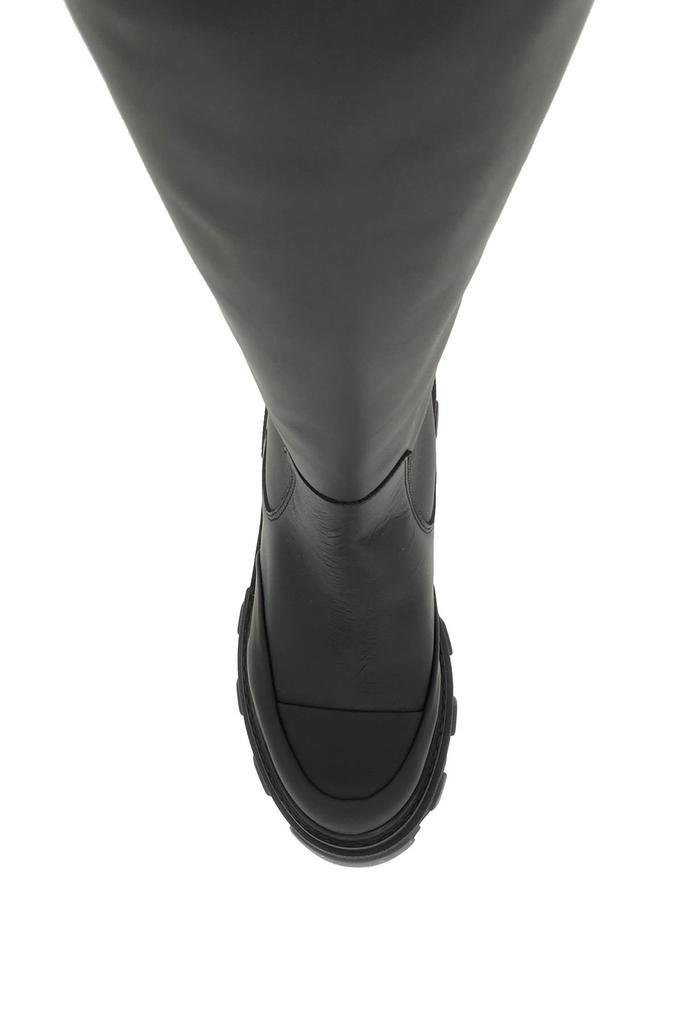 商品Ganni|Ganni tubular leather boots,价格¥1886,第2张图片详细描述