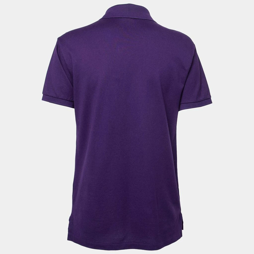 商品[二手商品] Ralph Lauren|Polo Ralph Lauren Purple Cotton Pique Slim Fit Polo T-Shirt M,价格¥969,第2张图片详细描述