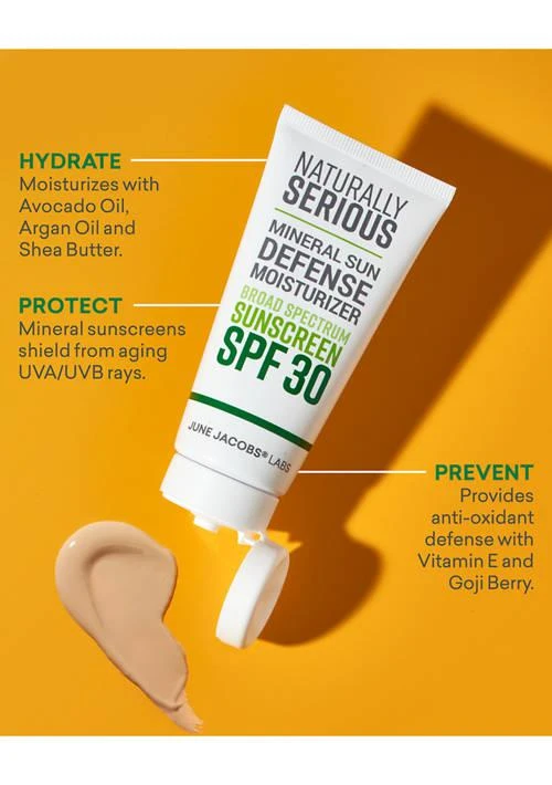 商品Naturally Serious|Serious Mineral Sun Defense Moisturizer Broad Spectrum Sunscreen Spf 30,价格¥270,第4张图片详细描述