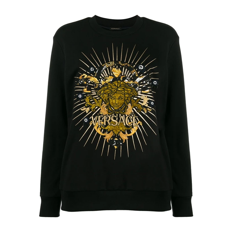 VERSACE 女士黑色棉质卫衣 A83922-A227994-A1008 商品