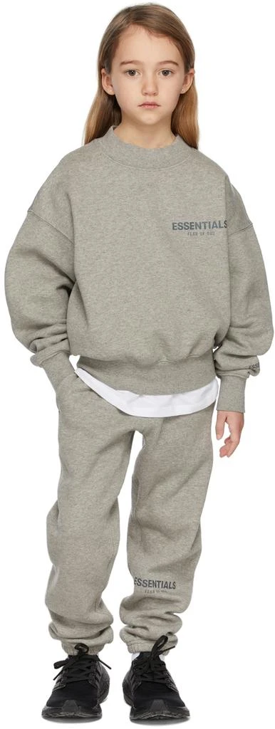 商品Essentials|Kids Grey Pullover Sweatshirt,价格¥335,第1张图片