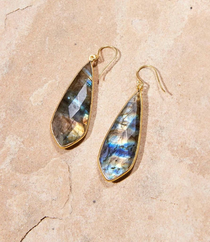 商品Felix Z|Felix Z - Large Natural Gemstone Earrings,价格¥487,第3张图片详细描述