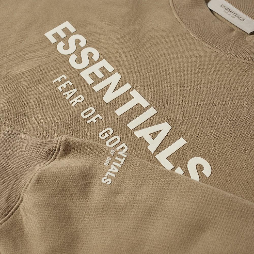 商品Essentials|Fear of God ESSENTIALS Kids Logo Crew Neck Sweat - Oak,价格¥364,第5张图片详细描述