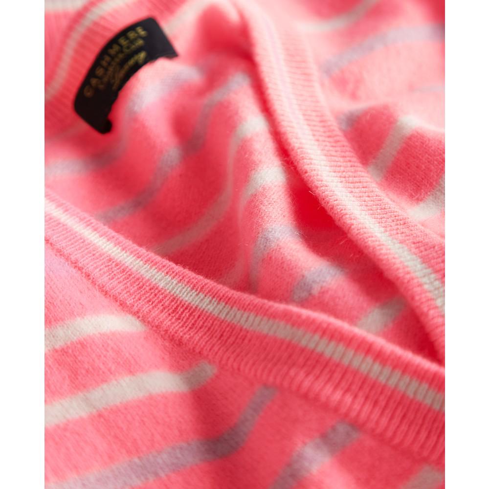Cashmere Striped Button Cardigan, Created for Macy's商品第4张图片规格展示