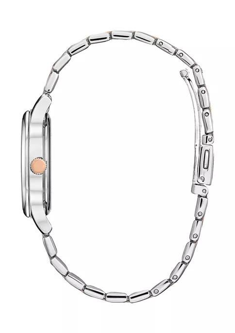 商品Citizen|Citizen Eco-Drive Women's Two-tone Stainless Steel Bracelet Watch,价格¥2048,第4张图片详细描述