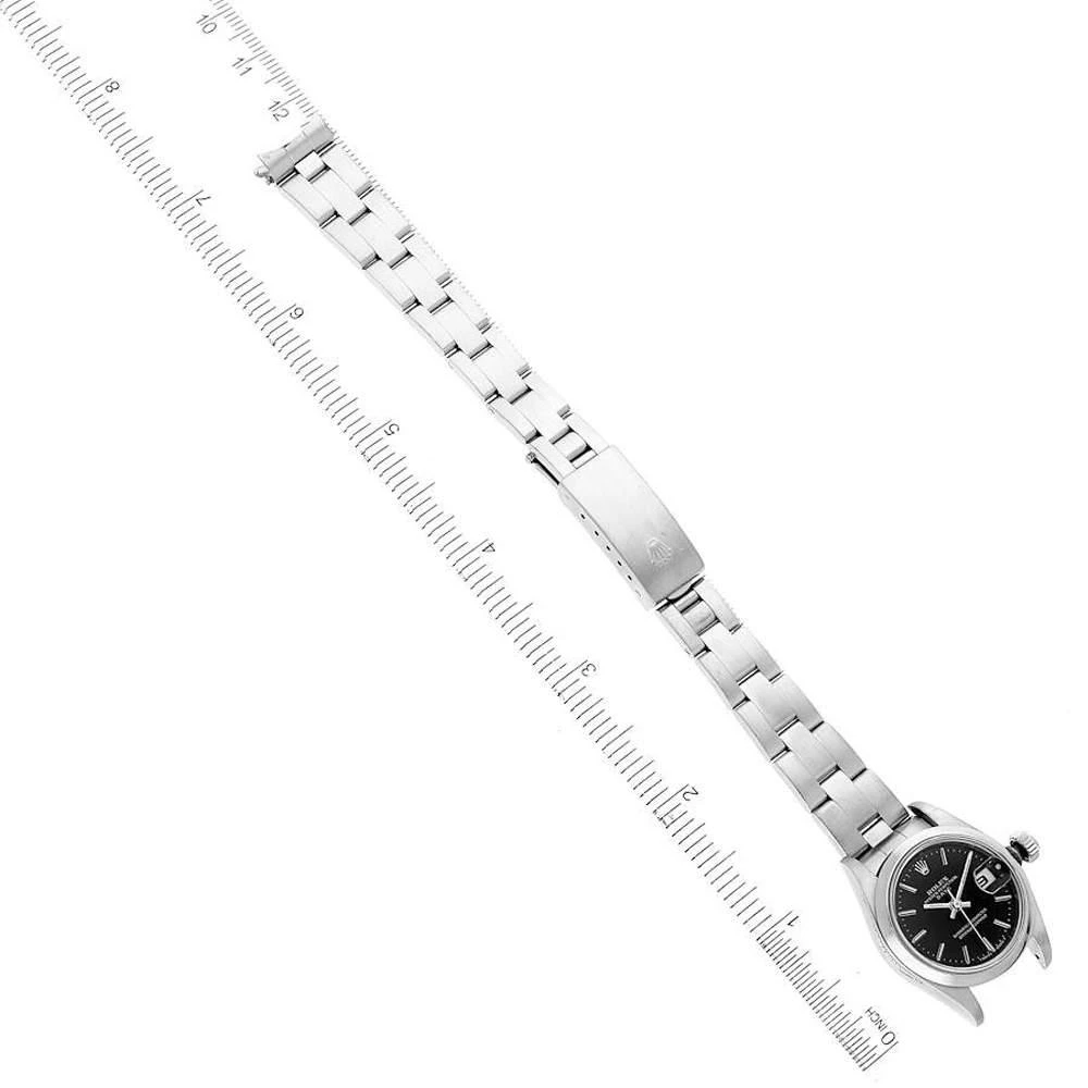 Rolex Black Stainless Steel Oyster Perpetual Date 69160 Women's Wristwatch 26 mm 商品