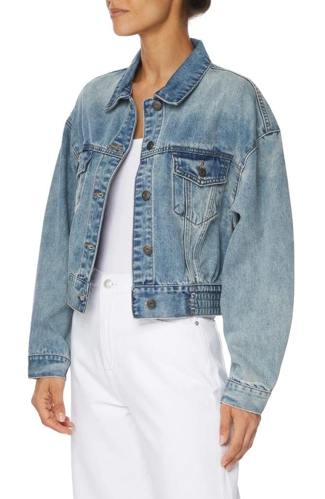 商品Kensie|Cropped Elastic Waist Denim Jacket,价格¥204,第4张图片详细描述