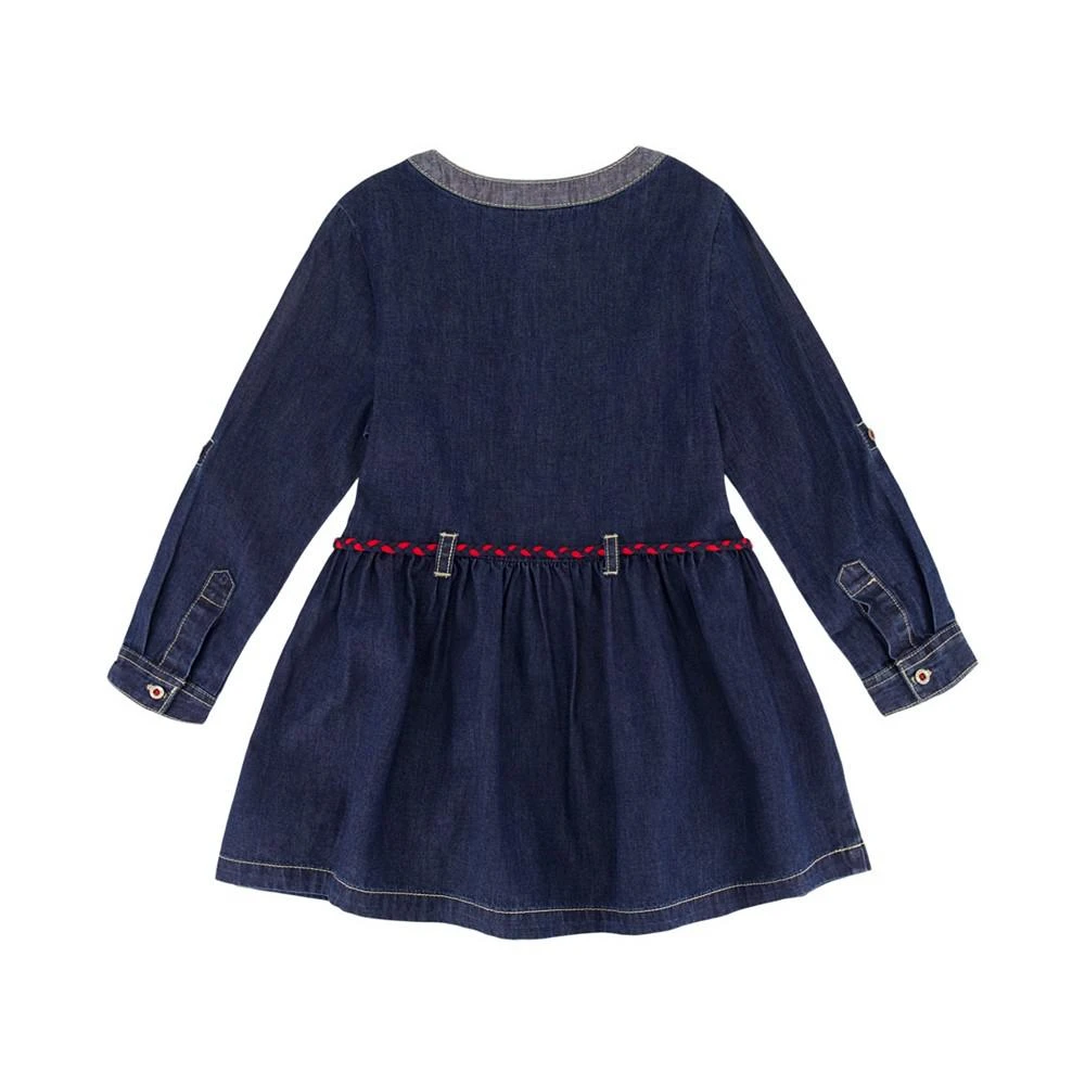 商品Tommy Hilfiger|Little Girls 1 Piece Mandarin Collar Denim Shirt Dress,价格¥167,第2张图片详细描述
