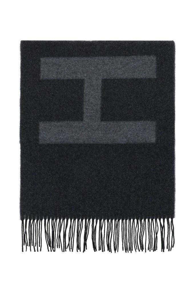 商品Hugo Boss|Hugo wool logoed scarf,价格¥572,第1张图片