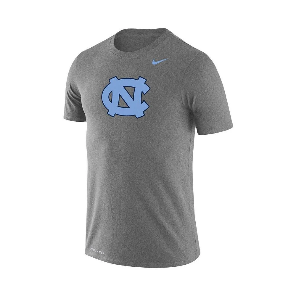 商品NIKE|Men's Heathered Gray North Carolina Tar Heels School Logo Legend Performance T-shirt,价格¥230,第3张图片详细描述