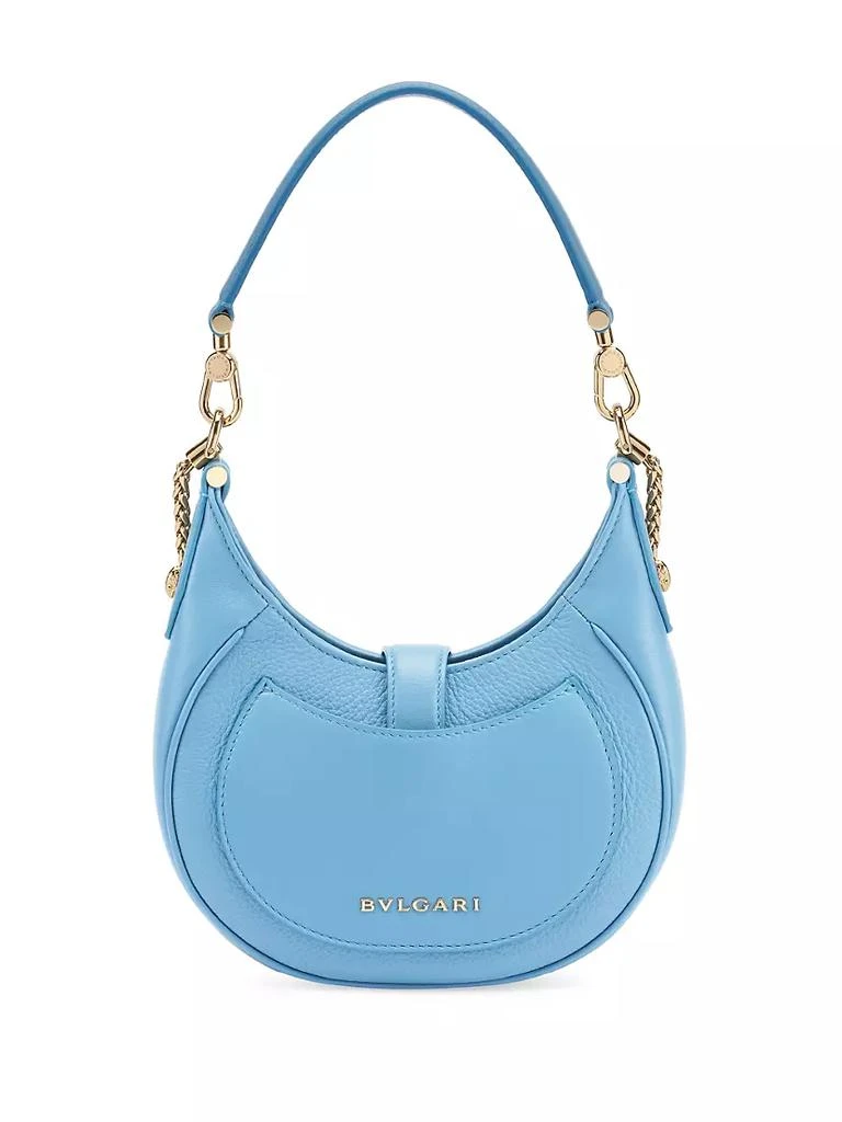 商品BVLGARI|Mini Serpenti Leather Hobo Bag,价格¥17761,第5张图片详细描述