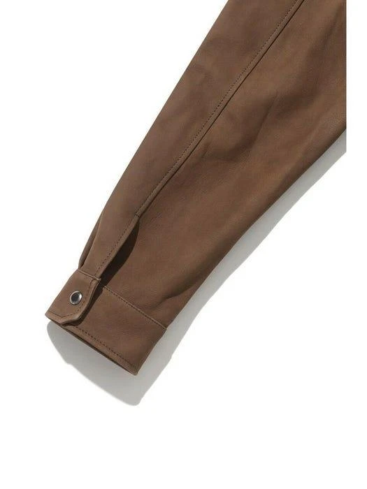 Leather Jacket (Brown) 商品