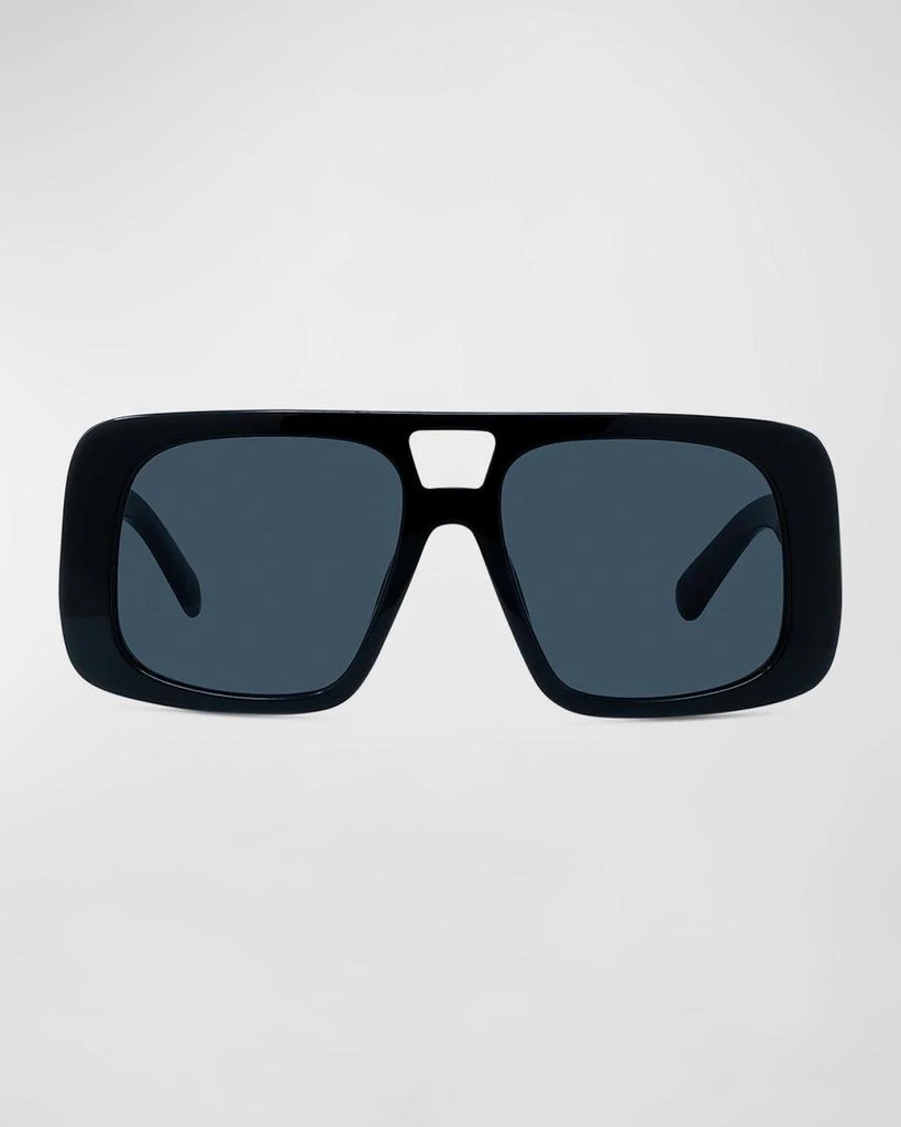 商品Stella McCartney|Oversized Logo Acetate Aviator Sunglasses,价格¥1747,第4张图片详细描述