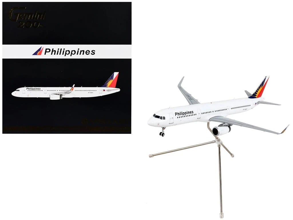 商品GeminiJets|Airbus A321 Commercial Aircraft "Philippine Airlines" White with Tail Graphics "Gemini 200" Series 1/200 Diecast Model Airplane by,价格¥948,第2张图片详细描述