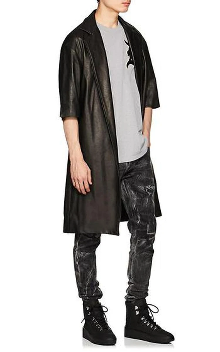 商品Fear of god|Crop-Sleeve Leather Coat,价格¥8333,第2张图片详细描述