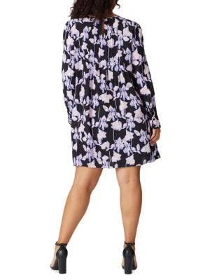 商品Diane von Furstenberg|Joyce Floral Silk Pleated Shift Dress,价格¥653,第2张图片详细描述