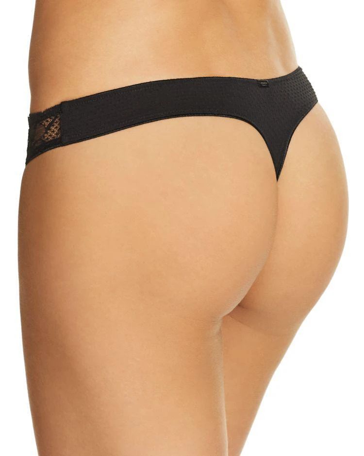 商品Calvin Klein|CK Black Rose Lace Thong,价格¥108,第2张图片详细描述