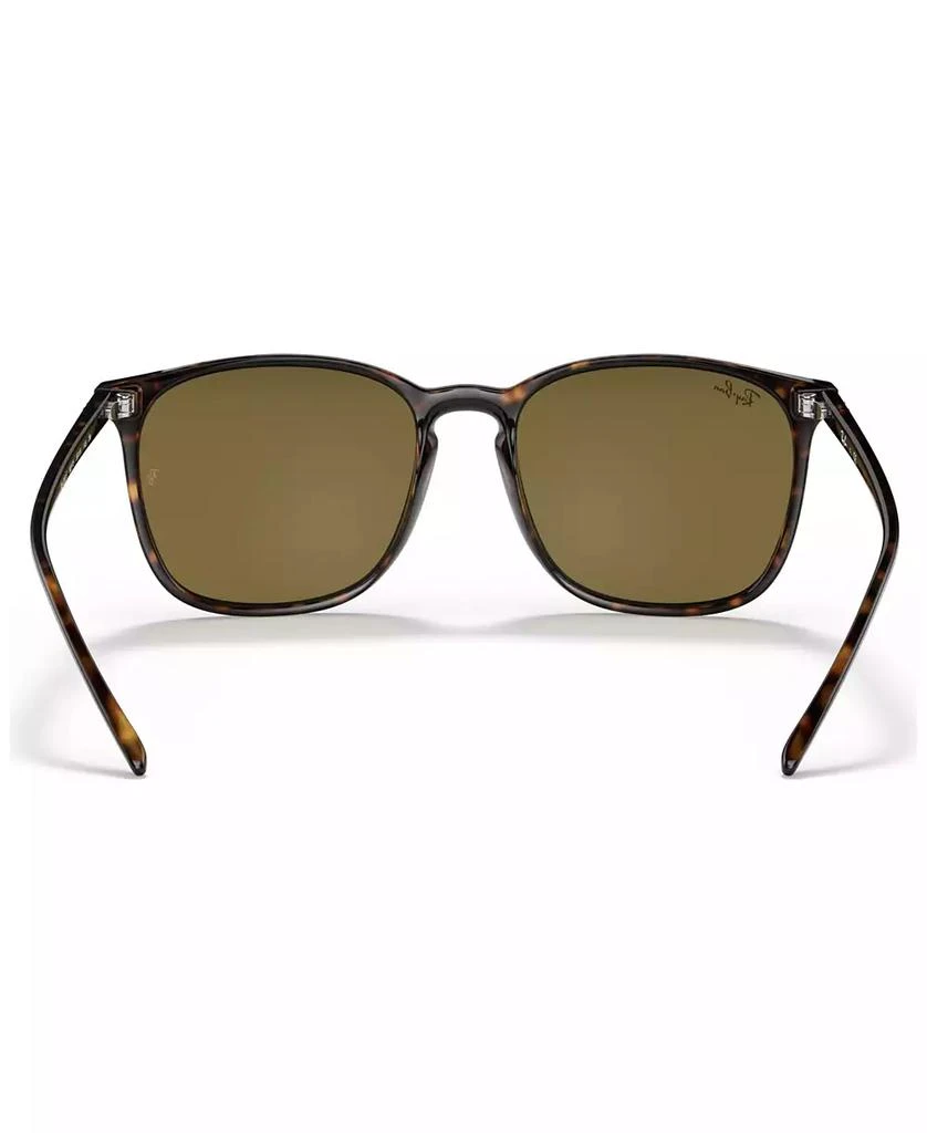 商品Ray-Ban|Men's Low Bridge Fit Sunglasses, RB4387F 55,价格¥1153,第3张图片详细描述