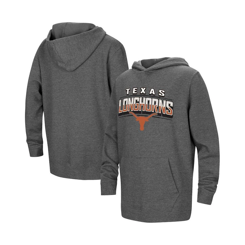 商品Colosseum|Youth Boys Heather Charcoal Texas Longhorns Sunrise Core Pullover Hoodie,价格¥316,第1张图片