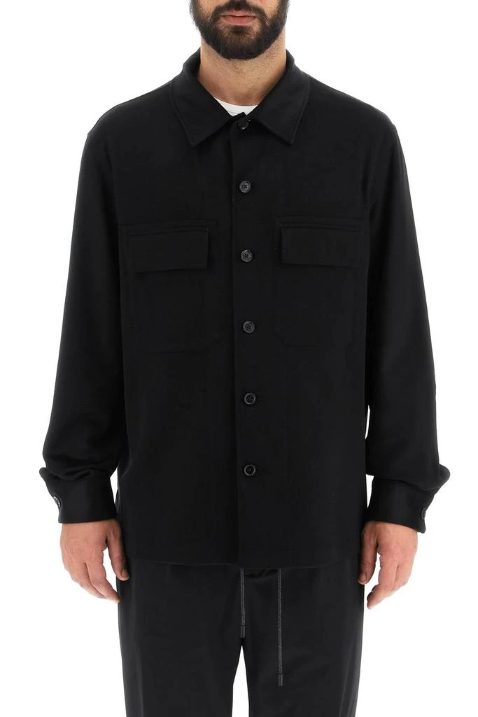 商品Zegna|Zegna oasi cashmere overshirt,价格¥9192,第2张图片详细描述