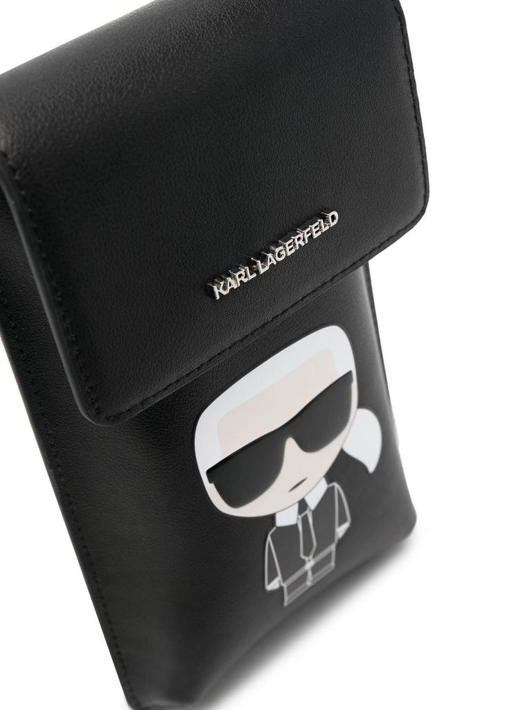 KARL LAGERFELD Logo-patch shoulder bag商品第3张图片规格展示