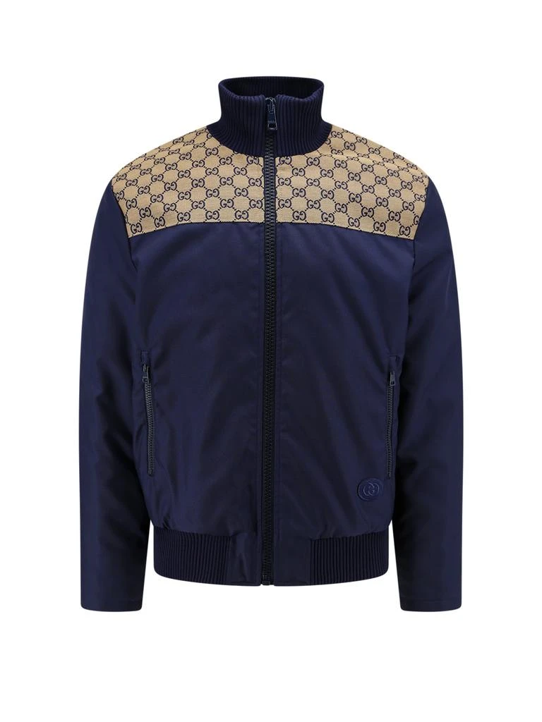 商品Gucci|Nylon padded jacket with GG Fabric insert,价格¥8677,第1张图片