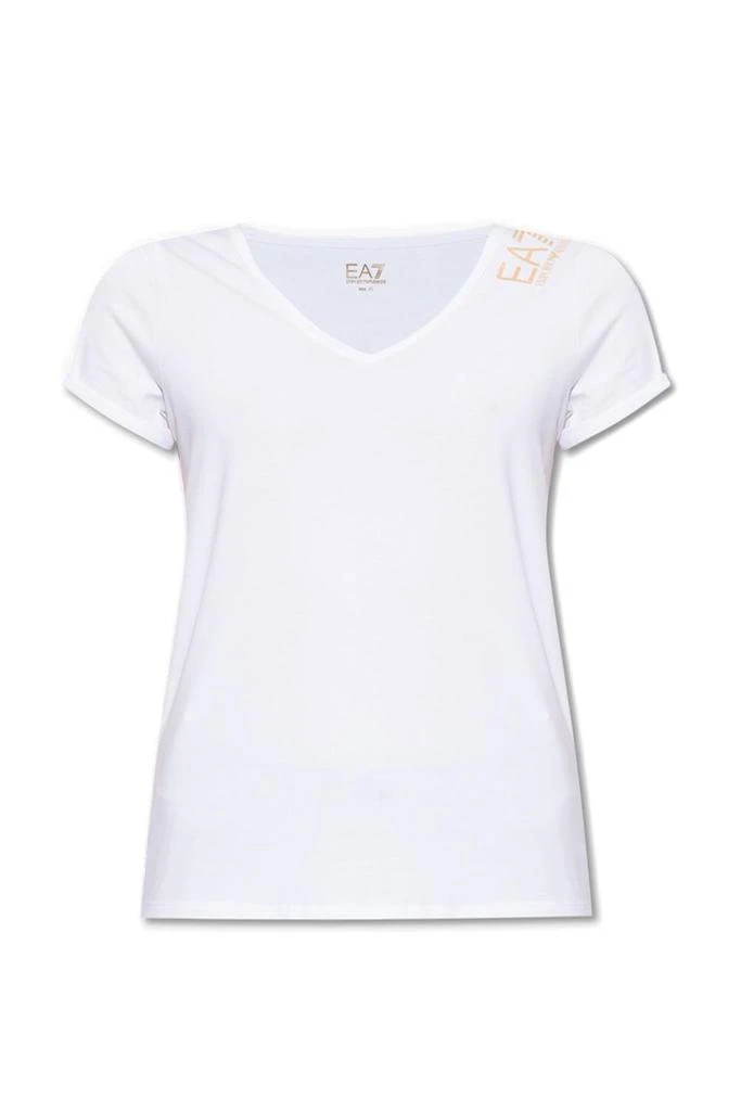 商品Emporio Armani|Ea7 Emporio Armani Logo-Printed V-Neck T-Shirt,价格¥115,第1张图片