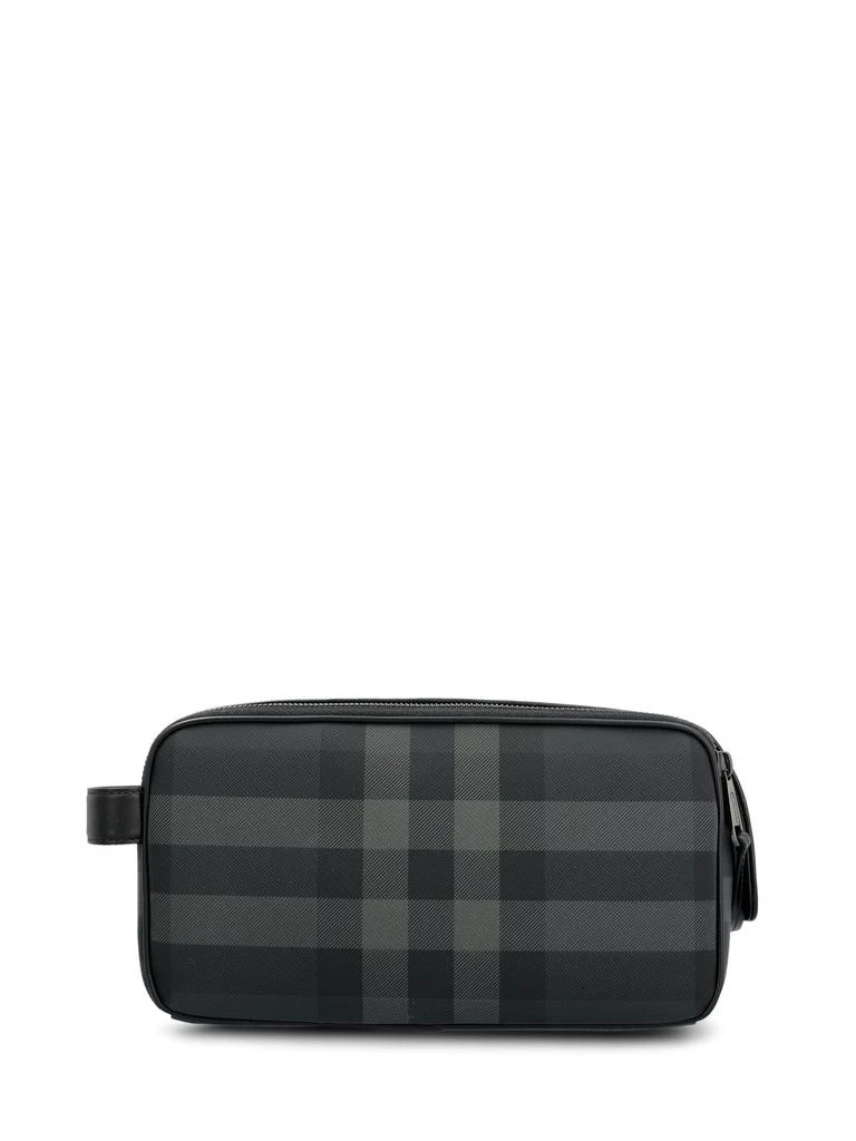 商品Burberry|Burberry Checked Zipped Wash Bag,价格¥4357,第2张图片详细描述