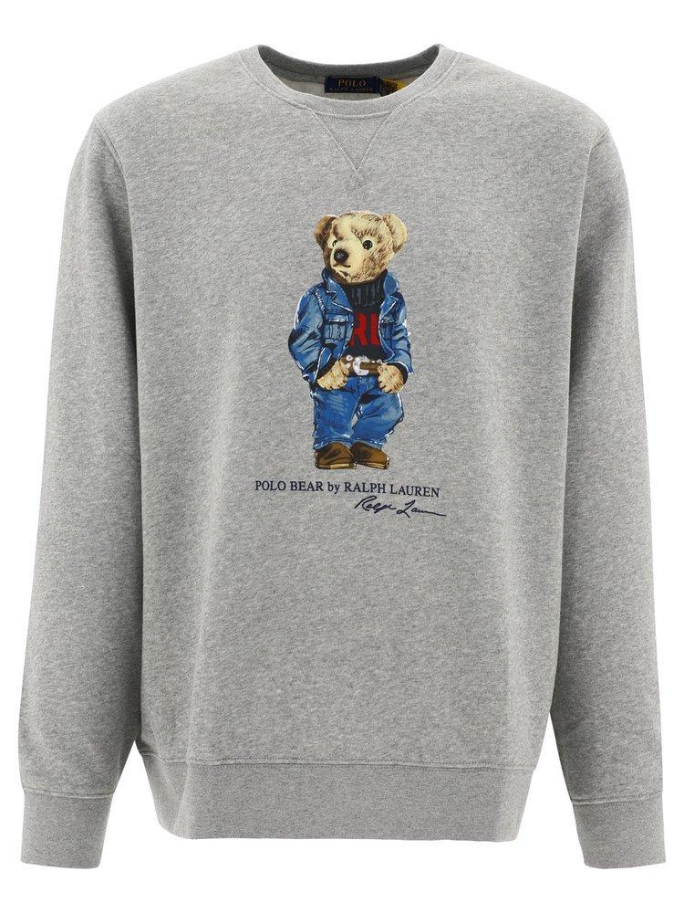 商品Ralph Lauren|Polo Ralph Lauren Teddy-Printed Long Sleeved Sweatshirt,价格¥1074,第1张图片
