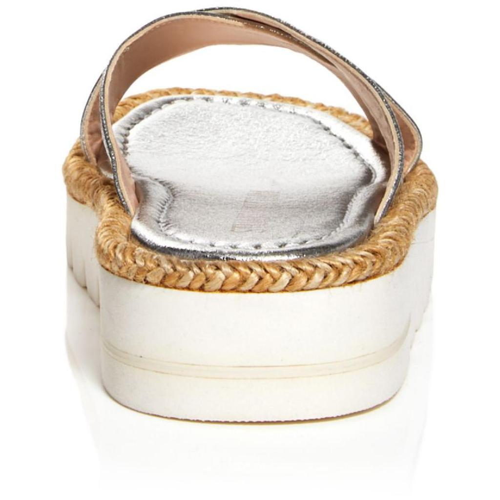 商品Stuart Weitzman|Stuart Weitzman Womens Roza Metallic Espadrille Flatform Sandals,价格¥761-¥1066,第5张图片详细描述