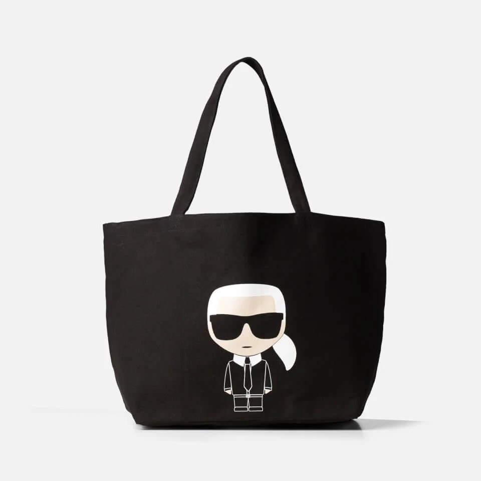 商品Karl Lagerfeld Paris|Karl Lagerfeld Women's K/Ikonik Karl Tote Bag - Black,价格¥330,第1张图片