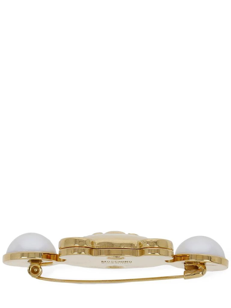 商品Moschino|Teddy Bear Faux Pearl Brooch,价格¥1132,第3张图片详细描述