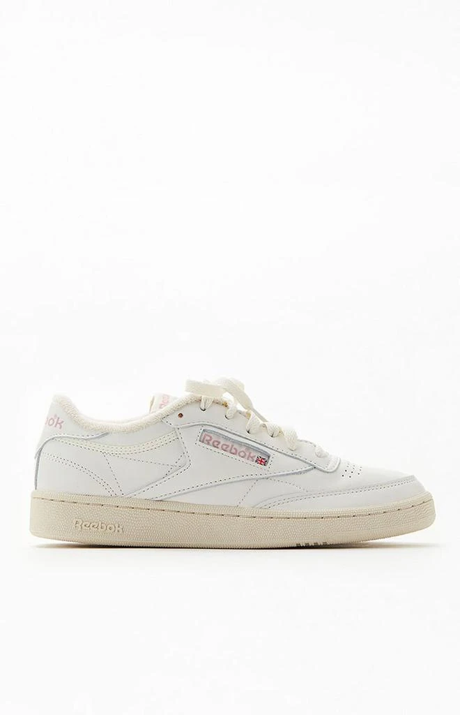 商品Reebok|White & Pink Club C 85 Shoes,价格¥284,第1张图片