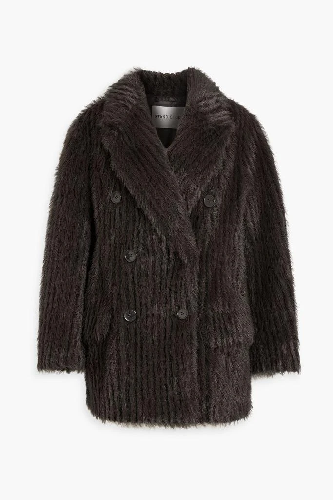商品STAND STUDIO|Zenni double-breasted faux fur coat,价格¥1338,第1张图片