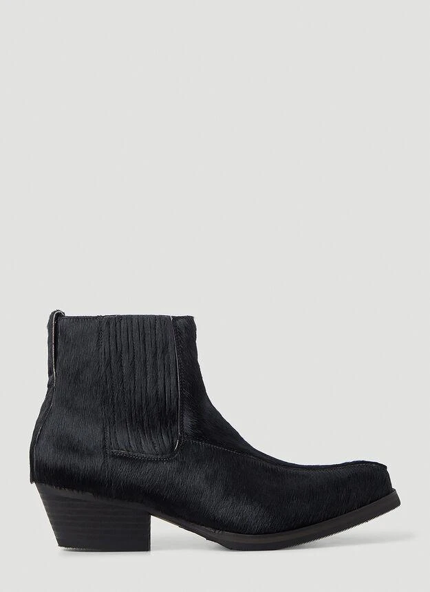 商品Our Legacy|Abstract Gator Boots in Black,价格¥2317,第1张图片