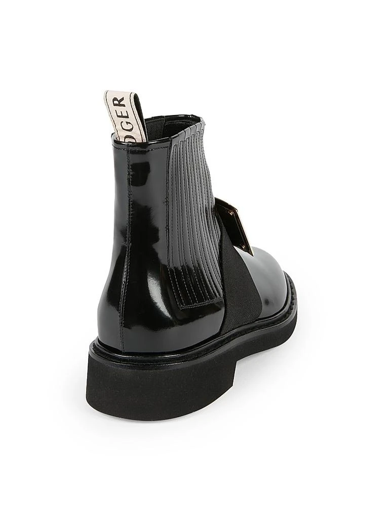 商品Roger Vivier|Viv Rangers Patent Leather Chelsea Boots,价格¥11604,第3张图片详细描述