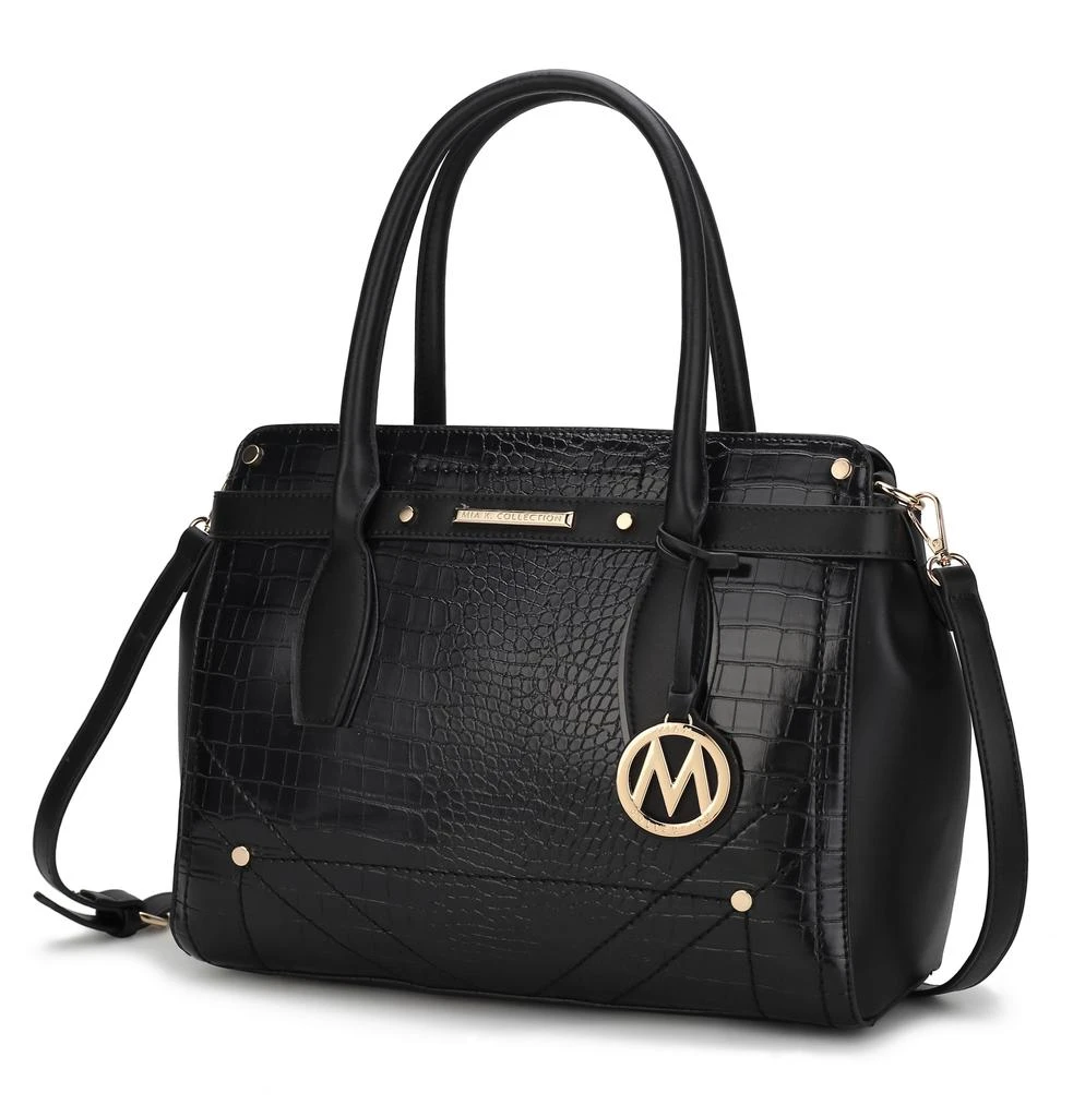 Catarina Vegan Crocodile Leather Satchel Handbag 商品