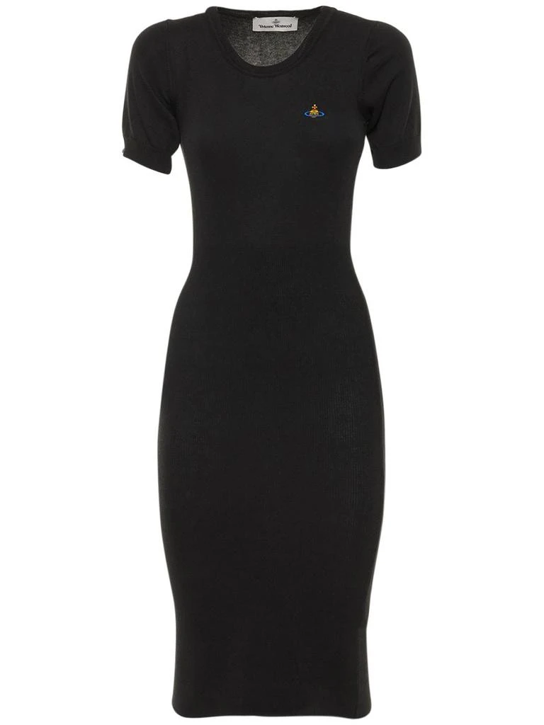 商品Vivienne Westwood|Bebe Cotton & Cashmere Knit Logo Dress,价格¥2458,第1张图片