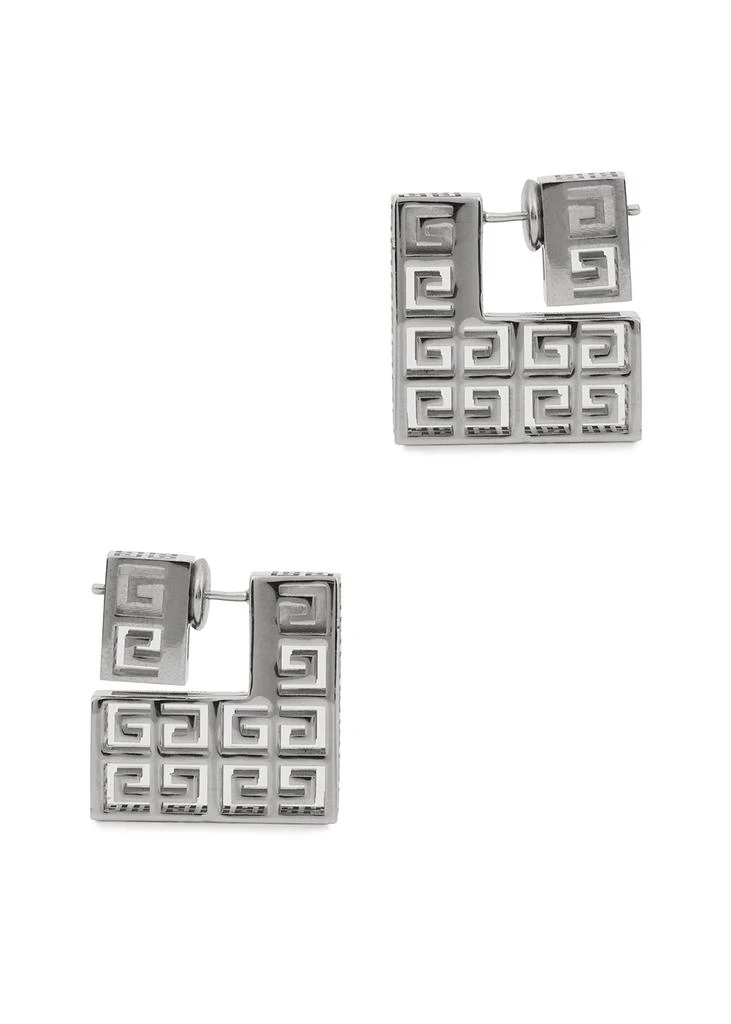 商品Givenchy|G Square silver-tone drop earrings,价格¥1949,第1张图片