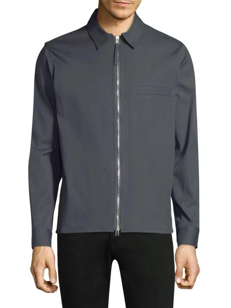 商品Theory|Rye Zip-Front Overshirt Jacket,价格¥889,第1张图片
