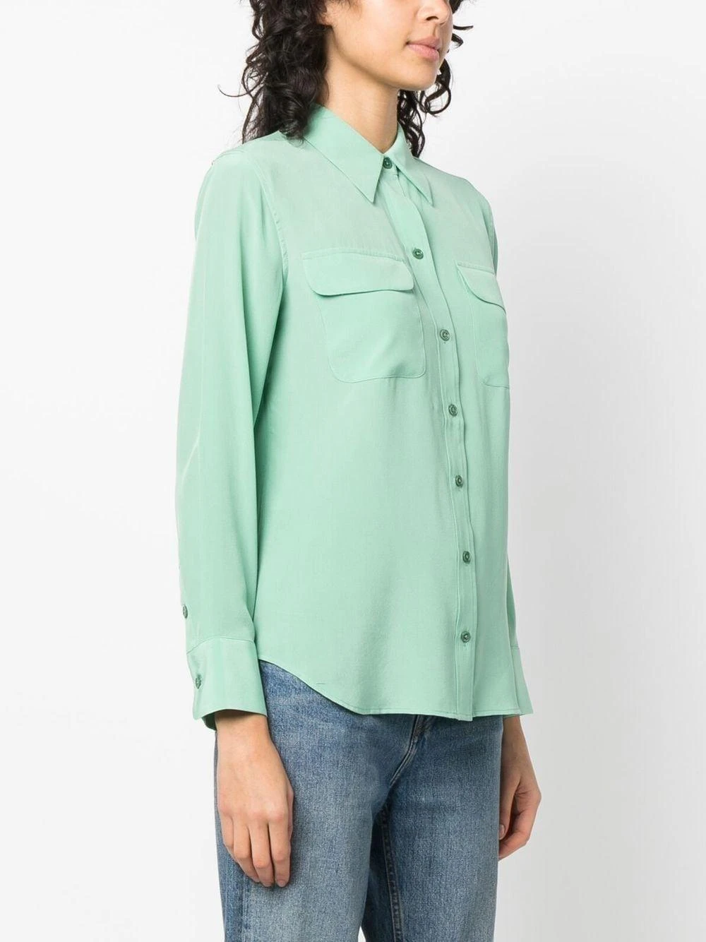 商品【商品预售7天】 Equipment|Equipment 女士衬衫 Q23E231MISTYJADE-0 绿色,价格¥1742,第3张图片详细描述