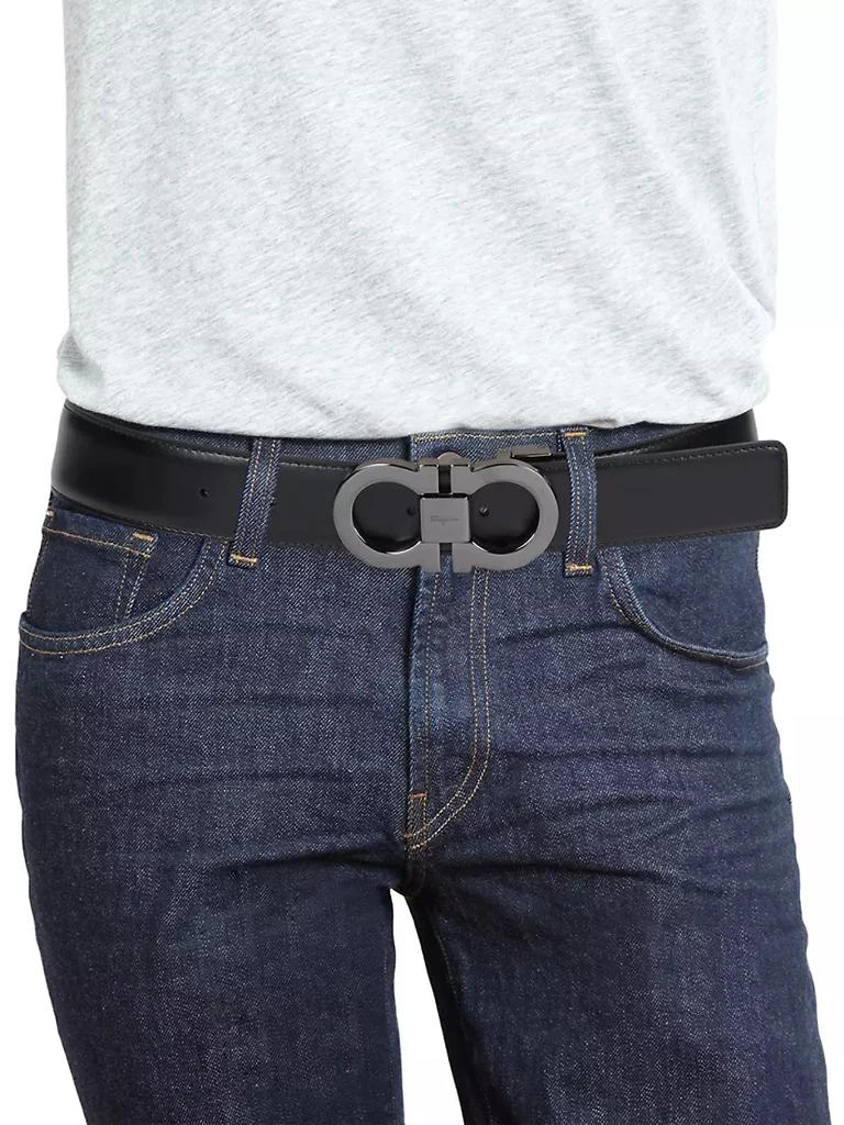商品Salvatore Ferragamo|Adjustable & Reversible Gancini Buckle Belt,价格¥4127,第3张图片详细描述